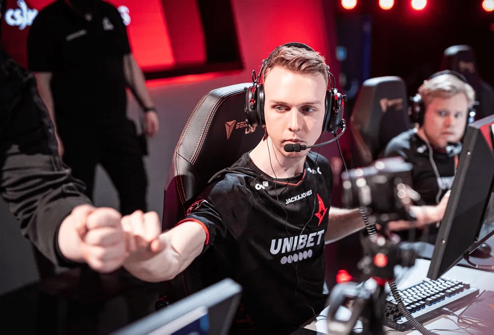 Lucas "Gla1ve" Rossander ist Kapitän des Astralis-Teams in CS.