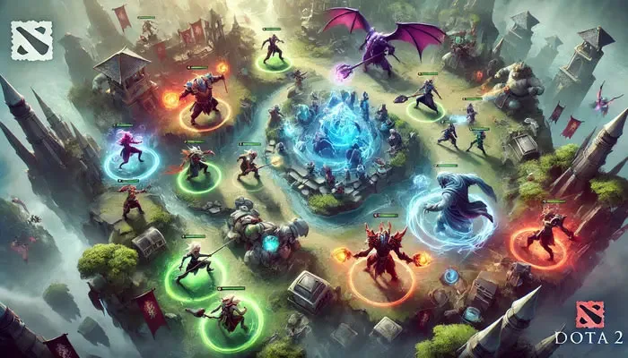 Gameplay stratégique de Dota 2