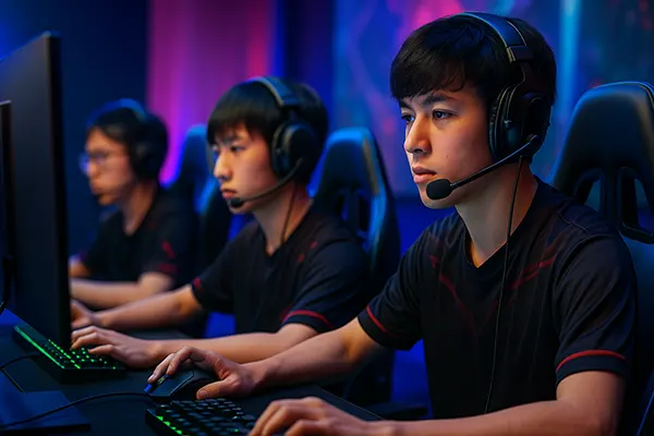 Gaming Team in Aktion